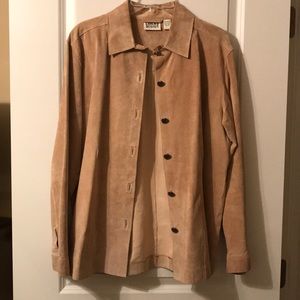 Chico’s suede tan jacket